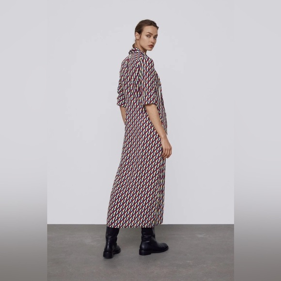 ๐ฆ Bloggers Favorite ๐ฆ 
Zara Print Dress Size M 4786/258 - Picture 11 of 16